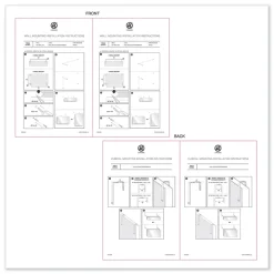 U Brands 12 x 12 Cubicle Glass Dry Erase Board - White Surface