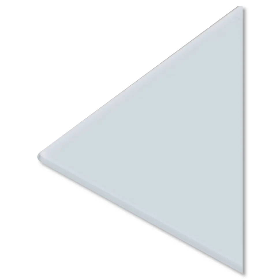 U Brands 35 x 23 Floating Glass Dry Erase Board - White