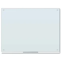 U Brands 47 x 35 Glass Dry Erase Board - White Surface