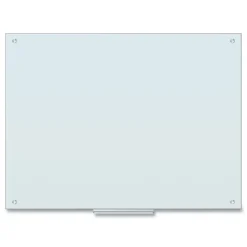 U Brands 47 x 35 Glass Dry Erase Board - White Surface