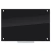 U Brands 35 x 23 Glass Dry Erase Board - Black Surface