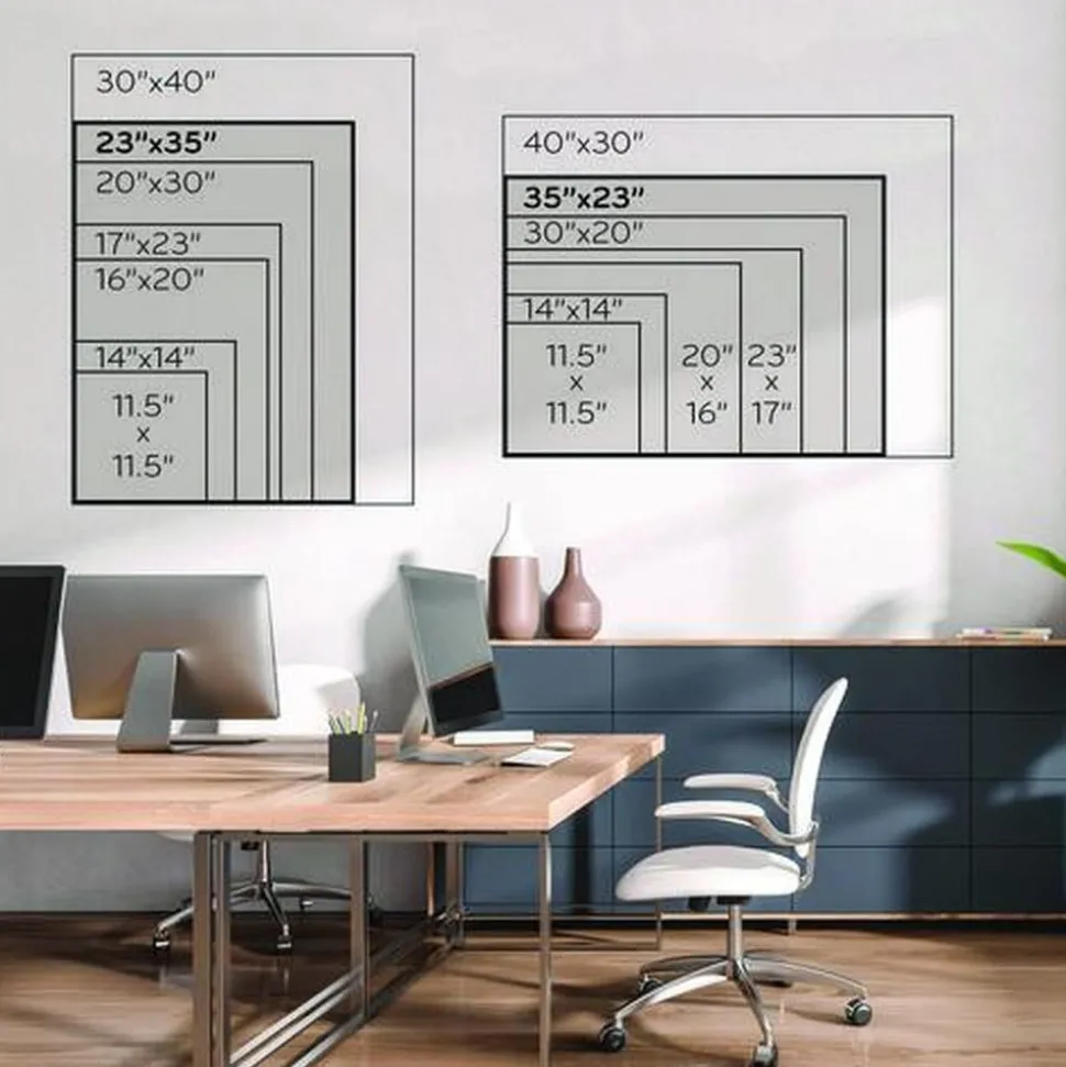 U Brands 35 x 23 Glass Dry Erase Board - Black Surface