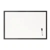 U Brands 35 x 23 Magnetic Dry Erase Board with Wood Frame - White Surface/Black Frame