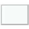 U Brands 23 x 17 Melamine Dry Erase Board - White Surface/Silver Frame