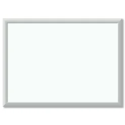 U Brands 23 x 17 Melamine Dry Erase Board - White Surface/Silver Frame