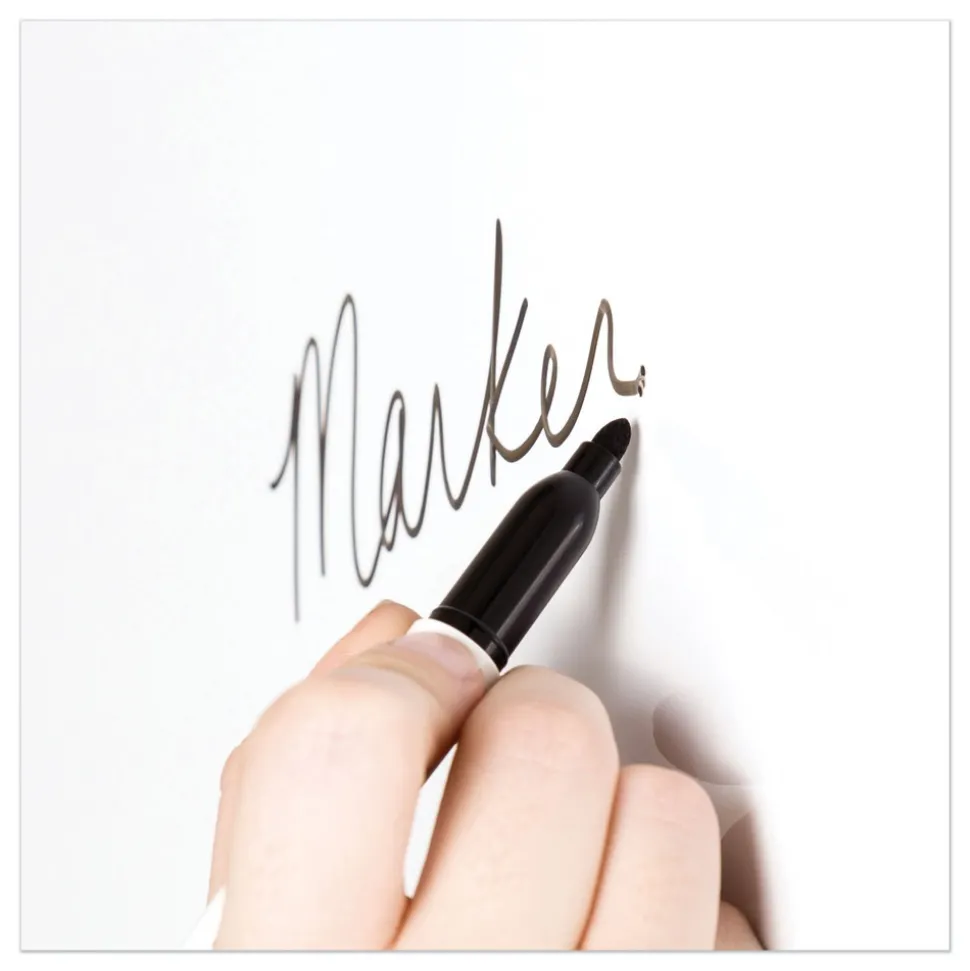 U Brands 4N1 35 x 23 Magnetic Dry Erase Combo Board - Tan/White Surface/Silver Aluminum Frame