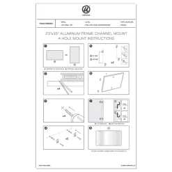 U Brands PINIT 35 x 23 Magnetic Dry Erase Board - White