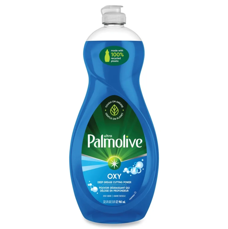 Ultra Palmolive 32 oz. Bottle Oxy Dishwashing Liquid - Fresh Scent (9/Carton)