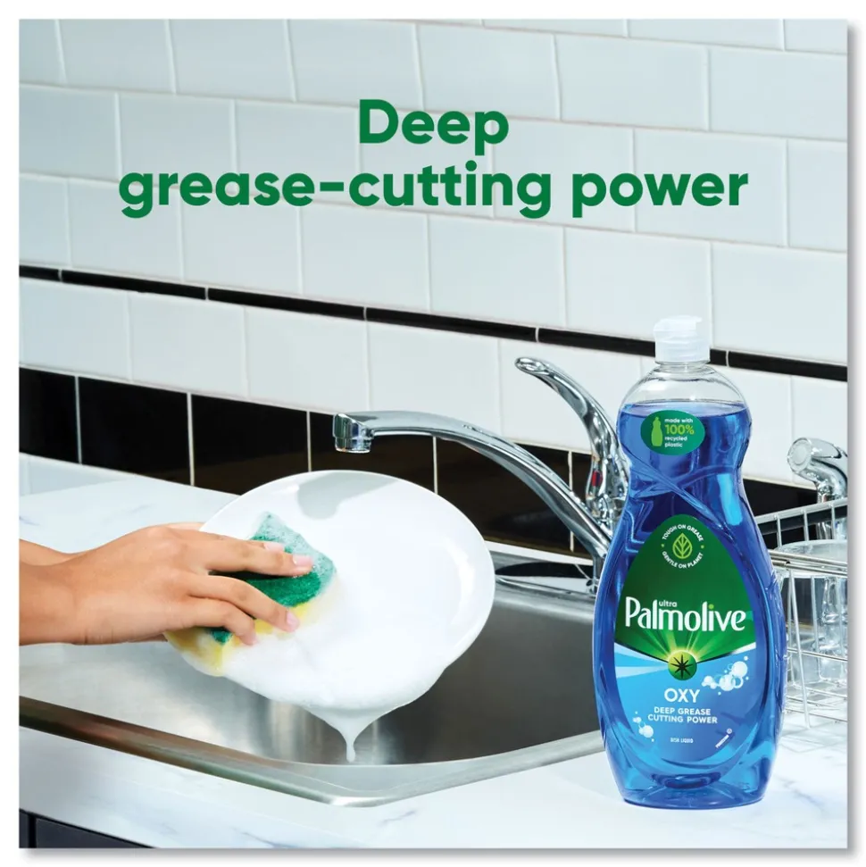 Ultra Palmolive 32 oz. Bottle Oxy Dishwashing Liquid - Fresh Scent (9/Carton)