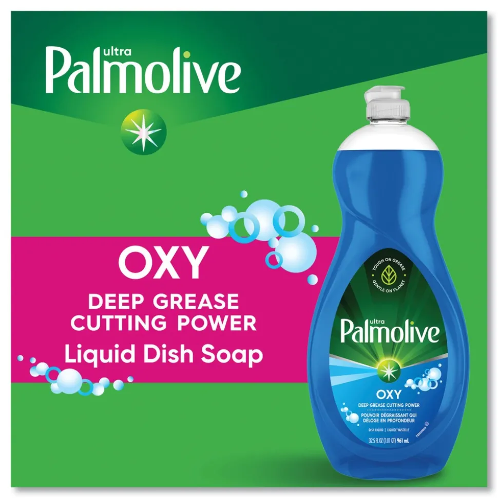 Ultra Palmolive 32 oz. Bottle Oxy Dishwashing Liquid - Fresh Scent (9/Carton)