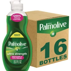 Ultra Palmolive 8 oz. Bottle Dishwashing Liquid - Fresh Scent (16/Carton)