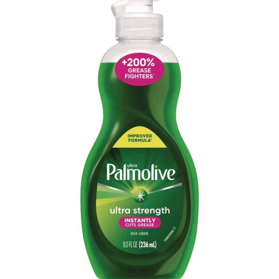 Ultra Palmolive 8 oz. Bottle Dishwashing Liquid - Fresh Scent (16/Carton)