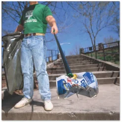 Unger 42 in. People's Paper Picker Pin Pole - Black/Green