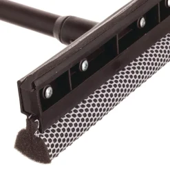 Unger 8 in. Rubber Blade 8 in. Mesh Scrubber 21 in. Plastic Handle with Grip Auto Squeegee - Black