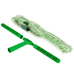 Unger 18 in. Wide Sleeve Monsoon Plus StripWasher Complete with Plastic Handle - Green/White (10/Carton)