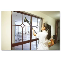 Unger 10.25 in. x 9 in. Glass Cleaning Pads - Green (5/Pack)