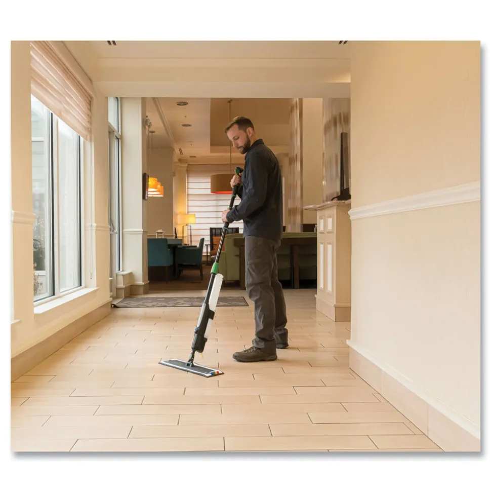 Unger Excella 20 in. Microfiber Head Floor Cleaning Kit - Gray/Black/Green