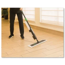 Unger Excella 18.5 in. x 5 in. Single-Use Spunlace Mop Pad - White