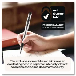 uni-ball 207 Impact Bold 1 mm Retractable Gel Pen - Blue Ink/Black/Blue Barrel