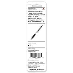 uni-ball 207 Impact RT Gel Bold 1 mm Conical Tip Pen Refills - Black Ink (2/Pack)