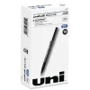 uni-ball Deluxe Extra-Fine 0.5 mm Rollerball Pen - Blue Ink/Metallic Gray/Black/Blue Barrel (1-Dozen)
