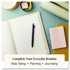 uni-ball Medium 0.7 mm Zento Retractable Gel Pen - Black Ink, Assorted Barrel Colors (1-Dozen)