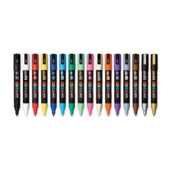 uni-ball Medium Bullet Tip Water-Based Paint Markers - Assorted Colors (16/Pack)