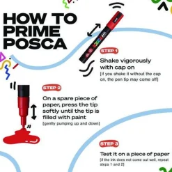 uni-ball Medium Bullet Tip Water-Based Paint Markers - Assorted Colors (16/Pack)