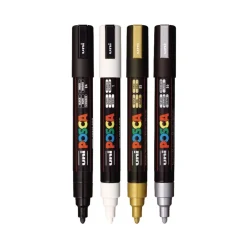 uni-ball Medium Bullet Tip Water-Based Paint Markers - Assorted Colors (4/Set)