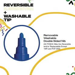 uni-ball Medium Bullet Tip Water-Based Paint Markers - Assorted Colors (4/Set)