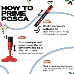 uni-ball Medium Bullet Tip Water-Based Paint Markers - Assorted Colors (4/Set)