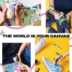 uni-ball Medium Bullet Tip Water-Based Paint Markers - Assorted Colors (4/Set)