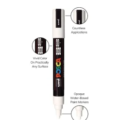 uni-ball Medium Bullet Tip 1.8 mm/2.5 mm Water-Based Paint Markers - Assorted Colors (8/Set)