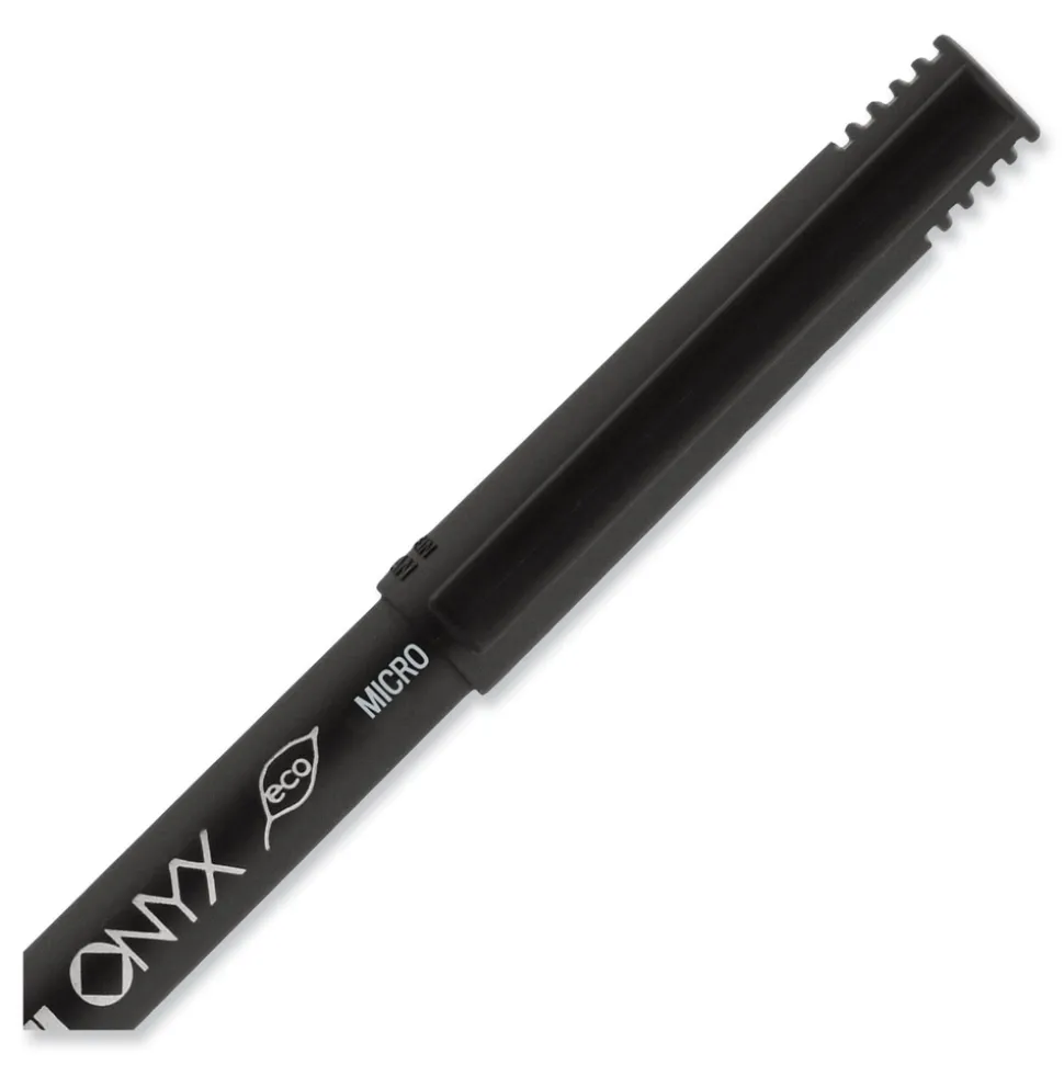 uni-ball ONYX Extra-Fine 0.5 mm Roller Ball Pen - Black/Blue Barrel (1-Dozen)