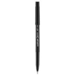 uni-ball ONYX Extra-Fine 0.5 mm Roller Ball Pen - Black Ink/Black Barrel (1-Dozen)