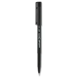 uni-ball ONYX Extra-Fine 0.5 mm Roller Ball Pen - Black Ink/Black Barrel (1-Dozen)