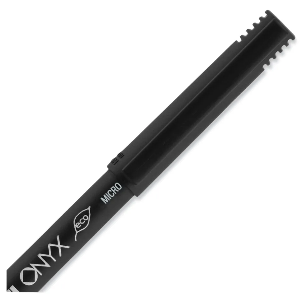 uni-ball ONYX Extra-Fine 0.5 mm Roller Ball Pen - Black/Red Barrel (1-Dozen)