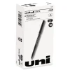 uni-ball ONYX Fine 0.7 mm Roller Ball Pen - Black Ink/Black Barrel (1-Dozen)