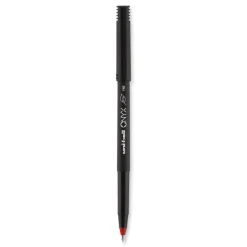 uni-ball ONYX Fine 0.7 mm Roller Ball Pen - Black/Red Barrel (1-Dozen)