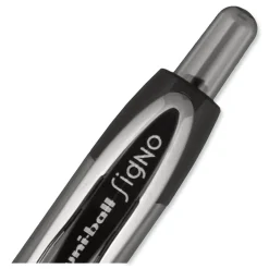 uni-ball Signo 207 Bold 1 millimeter Retractable Gel Pen - Black Ink/Smoke/Black Barrel (1-Dozen)