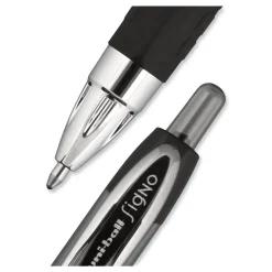 uni-ball Signo 207 Bold 1 millimeter Retractable Gel Pen - Black Ink/Smoke/Black Barrel (1-Dozen)