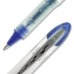 uni-ball VISION ELITE Bold 0.8 mm Hybrid Gel Pen - Blue Ink/White/Blue/Clear Barrel