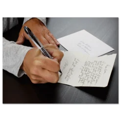 uni-ball VISION ELITE Bold 0.8 mm Hybrid Gel Pen - Blue Ink/White/Blue/Clear Barrel