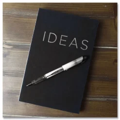 uni-ball VISION ELITE Bold 0.8 mm Hybrid Gel Pen - Blue Ink/White/Blue/Clear Barrel