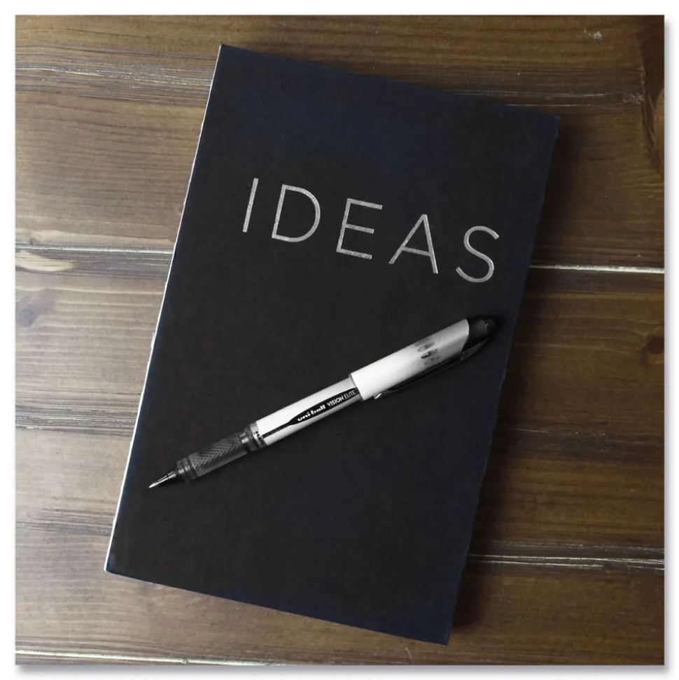 uni-ball VISION ELITE Bold 0.8 mm Hybrid Gel Pen - Blue Ink/White/Blue/Clear Barrel