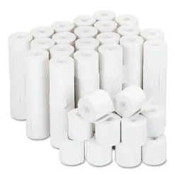 Universal 0.5 in. Core 2.25 in. x 126 ft. Impact and Inkjet Print Bond Paper Rolls - White (100/Carton)