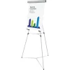 Universal 69 in. Heavy-Duty Metal Adjustable Presentation Easel - Silver