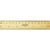 Universal 6 in. Long Standard/Metric Flat Wood Ruler (2/Pack)