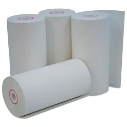 Universal 4.38 in. x 127 ft. 0.38 in. Core Direct Thermal Print Paper Rolls - White (50/Carton)