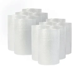 Universal 12 in. x 30 ft. 0.31 in. Thick Bubble Packaging Perforated Every 12 in. - Clear (12/Carton)